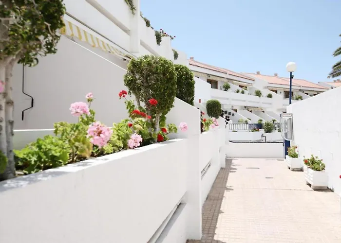 De 2 Con Piscina En Lägenhetshotell Costa Adeje (Tenerife)